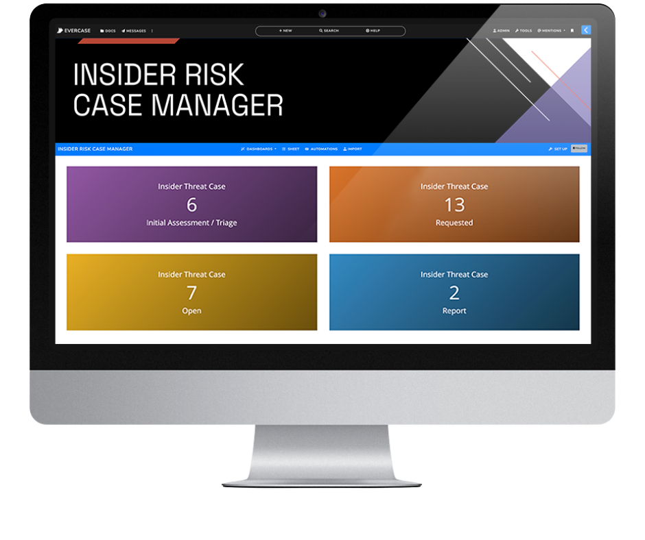 Dashboard for insider risk management